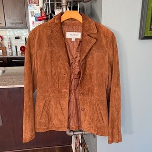 Wilsons Leather Rich Brown Suede Jacket